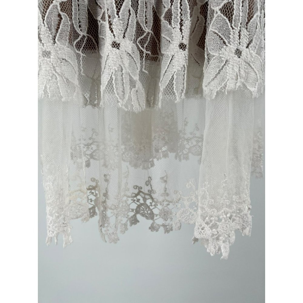 Lady Noiz White Floral Lace 3/4 Sleeve Dress Size XL NWOT - Picture 6 of 10